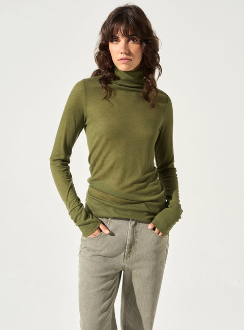 Turtleneck T-shirt