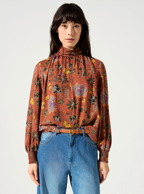 Blouse froncée