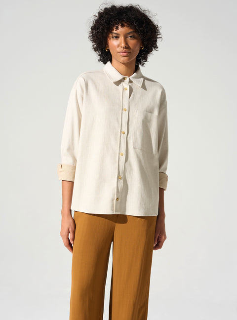 Loose fit overshirt