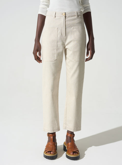 Loose-cut 7/8 pants