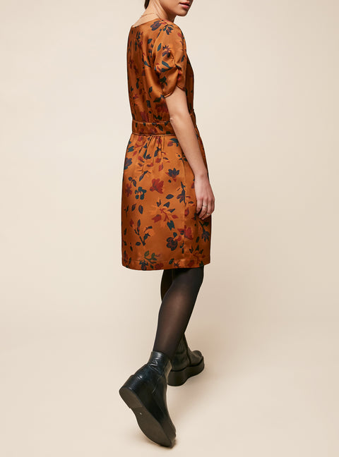 Retro Printed Trapeze Dress