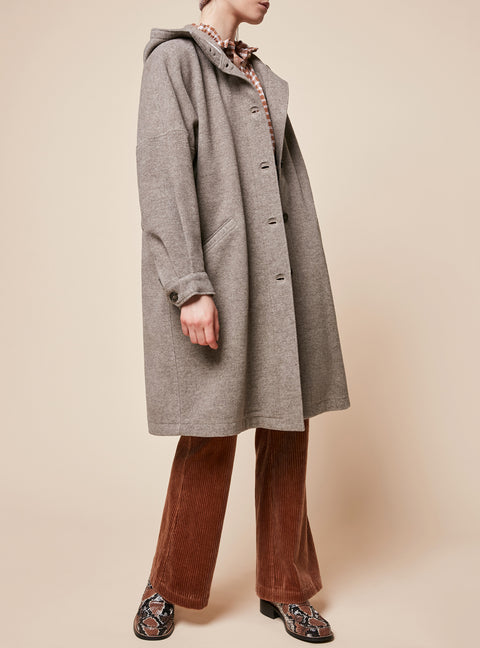 Manteau Long À Capuche