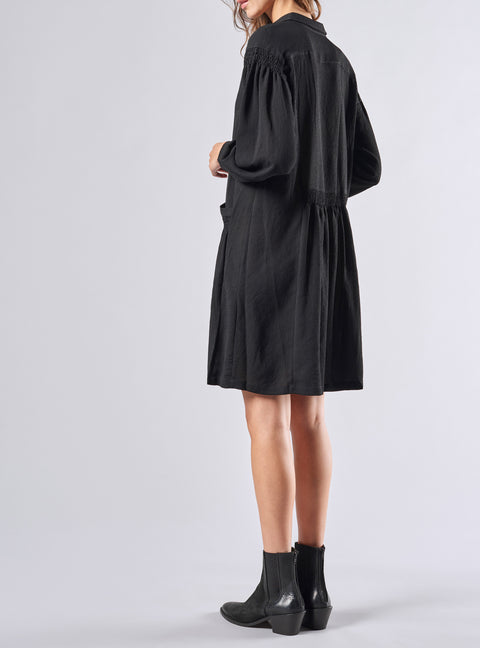 Pleated Shirt Dress